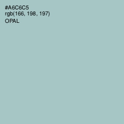 #A6C6C5 - Opal Color Image
