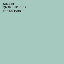 #A6C9BF - Spring Rain Color Image