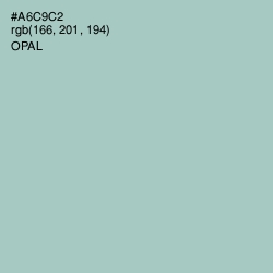 #A6C9C2 - Opal Color Image