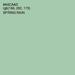 #A6CAAD - Spring Rain Color Image