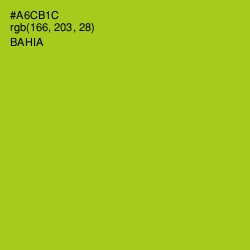 #A6CB1C - Bahia Color Image