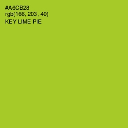 #A6CB28 - Key Lime Pie Color Image