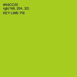 #A6CC20 - Key Lime Pie Color Image