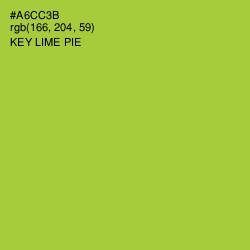 #A6CC3B - Key Lime Pie Color Image