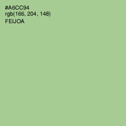 #A6CC94 - Feijoa Color Image
