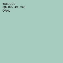 #A6CCC0 - Opal Color Image