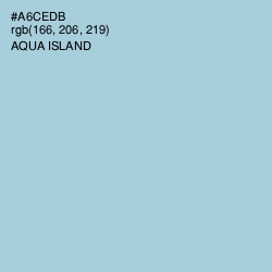 #A6CEDB - Aqua Island Color Image
