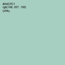 #A6CFC1 - Opal Color Image
