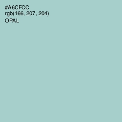 #A6CFCC - Opal Color Image