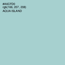 #A6CFD0 - Aqua Island Color Image