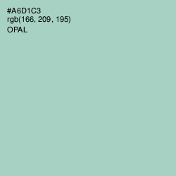 #A6D1C3 - Opal Color Image