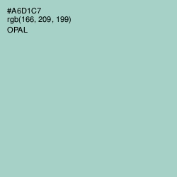 #A6D1C7 - Opal Color Image