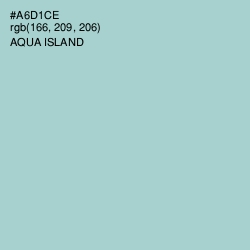 #A6D1CE - Aqua Island Color Image