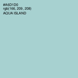 #A6D1D0 - Aqua Island Color Image