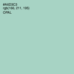 #A6D3C3 - Opal Color Image