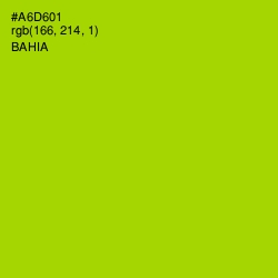 #A6D601 - Bahia Color Image