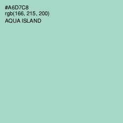 #A6D7C8 - Aqua Island Color Image