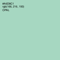 #A6D8C1 - Opal Color Image