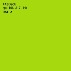 #A6D90E - Bahia Color Image
