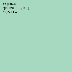 #A6D9BF - Gum Leaf Color Image