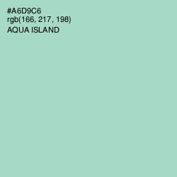 #A6D9C6 - Aqua Island Color Image