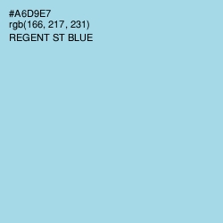 #A6D9E7 - Regent St Blue Color Image