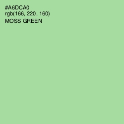 #A6DCA0 - Moss Green Color Image