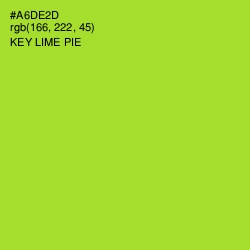 #A6DE2D - Key Lime Pie Color Image
