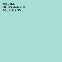 #A6DED6 - Aqua Island Color Image