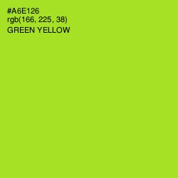 #A6E126 - Green Yellow Color Image