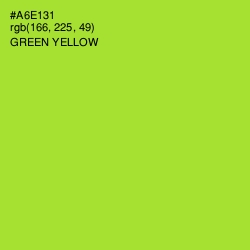 #A6E131 - Green Yellow Color Image
