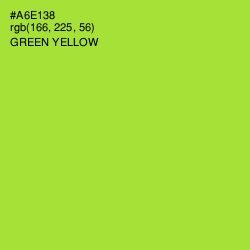 #A6E138 - Green Yellow Color Image