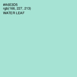 #A6E3D5 - Water Leaf Color Image
