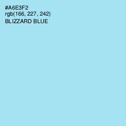 #A6E3F2 - Blizzard Blue Color Image