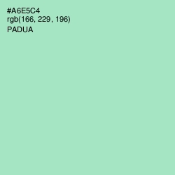 #A6E5C4 - Padua Color Image