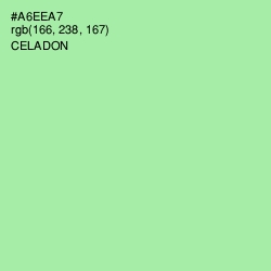 #A6EEA7 - Celadon Color Image