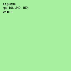 #A6F09F - Mint Green Color Image
