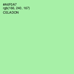 #A6F0A7 - Celadon Color Image