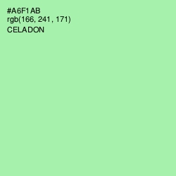 #A6F1AB - Celadon Color Image