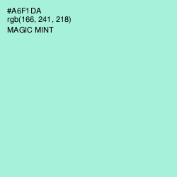#A6F1DA - Magic Mint Color Image