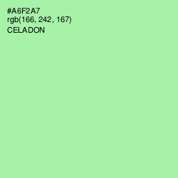 #A6F2A7 - Celadon Color Image