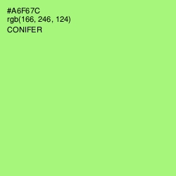 #A6F67C - Conifer Color Image