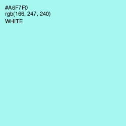 #A6F7F0 - Ice Cold Color Image