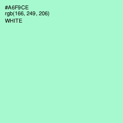 #A6F9CE - Magic Mint Color Image