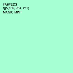 #A6FED3 - Magic Mint Color Image