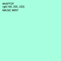 #A6FFDF - Magic Mint Color Image