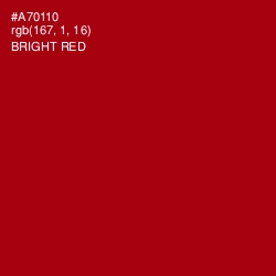 #A70110 - Bright Red Color Image