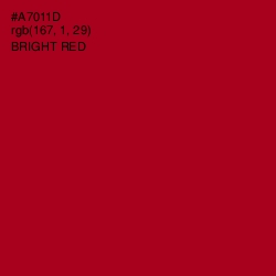 #A7011D - Bright Red Color Image