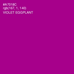 #A7018C - Violet Eggplant Color Image