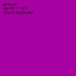 #A701A1 - Violet Eggplant Color Image